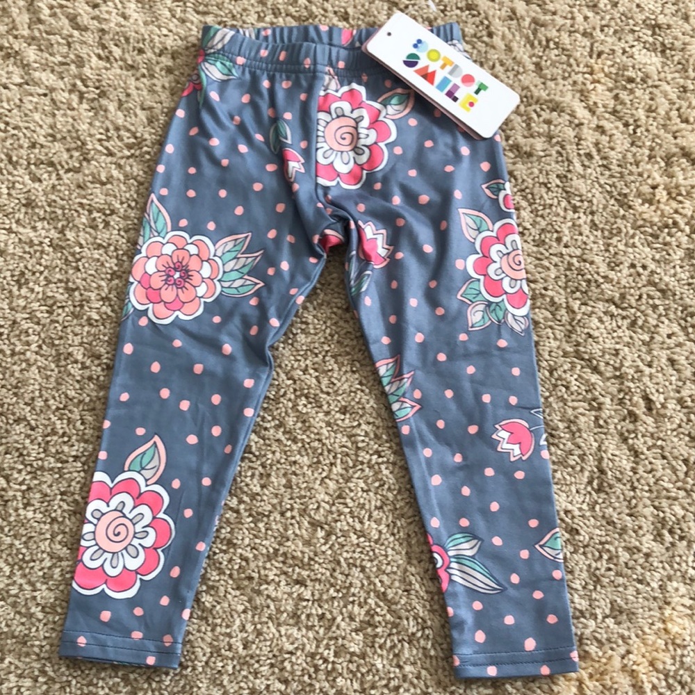 Colorful Floral Kids Leggings